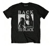 Amy Winehouse | Official Band T-Shirt | Back To Black - 24-Hour Fast Shipping! Celebrate the legendary Amy Winehouse with this official band T-shirt featuring the iconic "Back to Black" design. The fr
