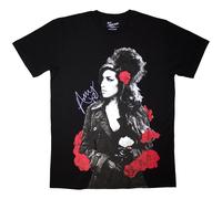 Amy Winehouse Rose Portrait autorizzato Uomo maglietta