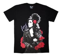 Amy Winehouse Rose Portrait T Shirt Size S