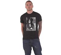 ROCKOFF Flower Portrait T-Shirt, Nero, L Uomo