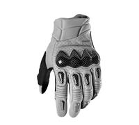 AMYALIN Guanti Moto Ciclismo Guanti Da Moto Con Tutte Le Dita(D'argento,M)