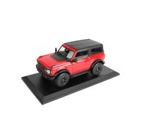 AMYALIN Modellino Pressofuso Auto in Scala 1:18 per Ford per Bronco per Wildtrak 2021 Modellino da Collezione in Metallo Pressofuso Statico(Rosso)