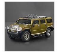 AMYALIN Modellino Pressofuso Auto in Scala 1:18 per Hummer H2 Il SUV per Fuoristrada Highway 61 Collezioni di Modellini di Auto in Lega Pressofusa per Esposizione(Verde)