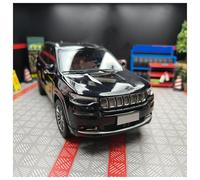 AMYALIN Modellino Pressofuso Auto in Scala 1:18 per Jeep per Grand per Commander SUV Espositore da Collezione per Modellini di Auto in Lega(Nero)