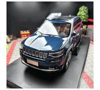 AMYALIN Modellino Pressofuso Auto in Scala 1:18 per Jeep per Grand per Commander SUV Espositore da Collezione per Modellini di Auto in Lega(Blu)