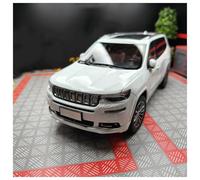 AMYALIN Modellino Pressofuso Auto in Scala 1:18 per Jeep per Grand per Commander SUV Espositore da Collezione per Modellini di Auto in Lega(Bianco)