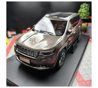 AMYALIN Modellino Pressofuso Auto in Scala 1:18 per Jeep per Grand per Commander SUV Espositore da Collezione per Modellini di Auto in Lega(Marrone)