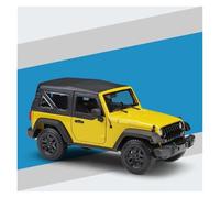 AMYALIN Modellino Pressofuso Auto in Scala 1:18 per Jeep per Wrangler 2014 Collezione di Modellini di Auto in Lega Pressofusi(Giallo)