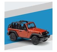 AMYALIN Modellino Pressofuso Auto in Scala 1:18 per Jeep per Wrangler 2014 Collezione di Modellini di Auto in Lega Pressofusi(Arancia)
