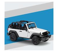 AMYALIN Modellino Pressofuso Auto in Scala 1:18 per Jeep per Wrangler 2014 Collezione di Modellini di Auto in Lega Pressofusi(Bianco)