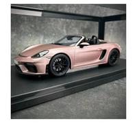 AMYALIN Modellino Pressofuso Auto in Scala 1:18 per Porsche 718 per Spyder Modello di Auto Sportiva Decappottabile Decorazione da Esposizione