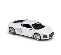 AMYALIN Modellino Pressofuso Auto in Scala 1:24 per Audi R8 V10 Modelli di Veicoli in Metallo Pressofuso(Bianco)