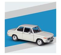 AMYALIN Modellino Pressofuso Auto in Scala 1:24 per BMW 2002 per Ti Modellino Auto in Lega Pressofusa(Bianco)