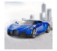 AMYALIN Modellino Pressofuso Auto in Scala 1:24 per Bugatti per La per Auto per Noire Modellino Auto in Lega di Metallo Pressofuso(Blu)