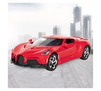 AMYALIN Modellino Pressofuso Auto in Scala 1:24 per Bugatti per La per Auto per Noire Modellino Auto in Lega di Metallo Pressofuso(Rosso)