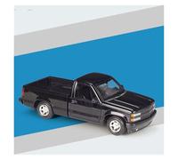 AMYALIN Modellino Pressofuso Auto in Scala 1:24 per Chevrolet 454 per SS per Pick-up 1993 Modellino Auto in Lega Pressofusa(Nero)