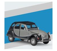 AMYALIN Modellino Pressofuso Auto in Scala 1:24 per Citroën 2CV 6 per Charleston Modellino Auto in Lega Pressofusa Oggetto da Collezione