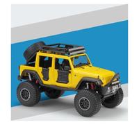 AMYALIN Modellino Pressofuso Auto in Scala 1:24 per Jeep per Wrangler 2015 Modellini di Auto in Lega Pressofusa(Giallo)