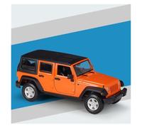 AMYALIN Modellino Pressofuso Auto in Scala 1:24 per Jeep per Wrangler per Unlimited 2015 Modellino Auto in Lega Pressofusa(Arancia)