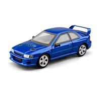 AMYALIN Modellino Pressofuso Auto in Scala 1:24 per Subaru per Impreza per STI Modellino Auto in Lega di Metallo Pressofuso Oggetto da Collezione(Blu)