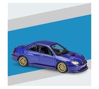 AMYALIN Modellino Pressofuso Auto in Scala 1:24 per Subaru per Impreza per WRX per STI Modellino Auto in Lega di Metallo Pressofuso(Blu)