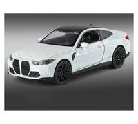 AMYALIN Modellino Pressofuso Auto in Scala 1:32 per BWM M4 Modellino di Auto in Lega Pressofusa da Collezione(Bianco)