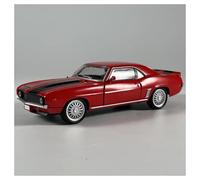 AMYALIN Modellino Pressofuso Auto in Scala 1:32 per Chevrolet per Camaro per SS 350 1969 Modellino di Auto Sportiva in Lega Pressofusa Ornamenti(Rosso)