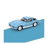 AMYALIN Modellino Pressofuso Auto in Scala 1:32 per Chevrolet per Corvette C2 Modellino in Lega Pressofusa da Collezione Espositore per Hobby(Blu)