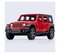 AMYALIN Modellino Pressofuso Auto in Scala 1:32 per Jeep per Wrangler per Rubicon Modellino in Metallo Pressofuso per Auto(Rosso)