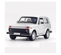 AMYALIN Modellino Pressofuso Auto in Scala 1:32 per Lada per Jeep Modello di Auto in Lega Pressofusa Collezione di Giocattoli A Scomparsa(d'Argento)