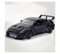 AMYALIN Modellino Pressofuso Auto in Scala 1:32 per Nissan per GTR CSR2 Ornamenti per Modellini di Auto in Lega Pressofusa(Nero)