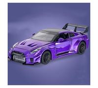 AMYALIN Modellino Pressofuso Auto in Scala 1:32 per Nissan per GTR CSR2 Ornamenti per Modellini di Auto in Lega Pressofusa(Viola)