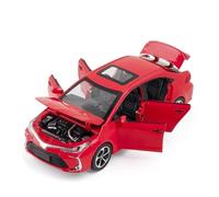 AMYALIN Modellino Pressofuso Auto in Scala 1:32 per Toyota per Corolla Modello di Auto in Lega con Apertura A Tirante per Portiere(Rosso)