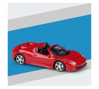 AMYALIN Modellino Pressofuso Auto in Scala 1:43 per Ferrari 458 per Spider Collezione di Modellini di Auto in Lega Pressofusa(Rosso)
