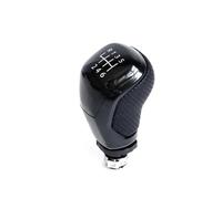AMYALIN Pomello Del Cambio Auto Per Audi A4 B6 B7 B8 A6 A3 Pomello Del Cambio Da 12 Mm A 5 E 6 Marce Impugnatura Accessori(Nero,For 6 Speed)