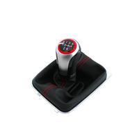 AMYALIN Pomello Del Cambio Auto Per VW Per Golf 7 Mk7 Per GTI Per GTD 2013-2018 Pomello Del Cambio Con Cuffia Parapolvere Impugnatura Accessori(For 5 Speed)
