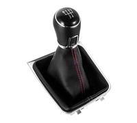 AMYALIN Pomello Del Cambio Auto Per VW Per Golf 7 Mk7 Per GTI Per GTD 2013-2018 Pomello Del Cambio Con Cuffia Parapolvere Cambio Manuale 5 6 Marce Impugnatura Accessori(For 5 Speed)