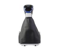 AMYALIN Pomello Del Cambio Auto Per VW Per Golf 7 MK7 Per GTI Per GTD 2013-2018 Pomello Del Cambio Manuale A 5/6 Marce Impugnatura Accessori(Blu,For 5 Speed)