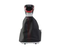 AMYALIN Pomello Del Cambio Auto Per VW Per Golf 7 MK7 Per GTI Per GTD 2013-2018 Pomello Del Cambio Manuale A 5/6 Marce Impugnatura Accessori(rosso,For 6 Speed)