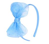 Amybasic Fascia per capelli in organza, 11,4 cm, incantevole accessorio per capelli da principessa delle fiabe, per ragazze, bambini e adolescenti, blu cielo