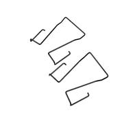 Amykite 2 clip per cintura di ricambio per microfono Sony UTX-B03/B40, per Saramonic, Shure, Sennheiser ecc