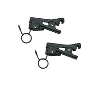 Amykite Fermacravatta per microfono lavalier in plastica ABS da 2 pezzi per S ony UWP per Sennheiser per S aramonic per Shure per Boya Ring Clip per microfono lavalier (6,2 mm)