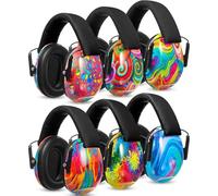 Amylove 6 caschi antirumore regolabili 27 dB per bambini per autismo, colori vivaci
