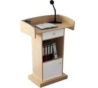 AMYSTY Podio Leggio Scuole Leggii da Tavolo Ad Alta Densità con Supporto per Podio Cassetti Portaoggetti, Pulpiti per Chiese, Uffici, Hotel Presentazione(A)