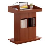 AMYSTY Podio Leggio Scuole Leggii Podio per Chiesa Pulpiti per Insegnanti per Uffici per Riunioni Ampia Area di Stoccaggio con Bancone Presentazione(A)