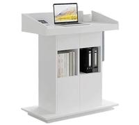 AMYSTY Podio Leggio Scuole Leggii Podio per Chiesa Pulpiti per Insegnanti per Uffici per Riunioni Ampia Area di Stoccaggio con Bancone Presentazione(C)