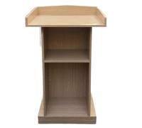 AMYSTY Podio Leggio Scuole Podio Leggii Stabili Pulpiti di Chiesa Stand Dimostrativo Scolastico per Insegnanti con Rack Stoccaggio Presentazione(C)