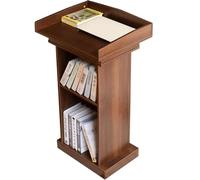 AMYSTY Podio Leggio Scuole Podio Leggii Stabili Pulpiti di Chiesa Stand Dimostrativo Scolastico per Insegnanti con Rack Stoccaggio Presentazione(B)