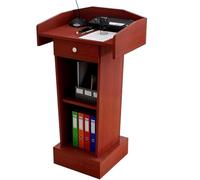 AMYSTY Podio Leggio Scuole Supporto da Podio con Leggii Portaoggetti A 2 Livelli Cassetto Pulpiti Chiesa Insegnante di Discorso Scolastico Presentazione