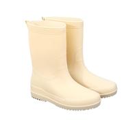 AMYSTY Stivali Pioggia Antiscivolo Stivali Da Pioggia Impermeabili Da Donna Con Tubo Centrale Antiscivolo, Scarpe Da Cucina For L'acqua, Da Indossare All'aperto Stivali Impermeabile(Beige,39)